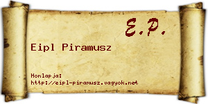 Eipl Piramusz névjegykártya